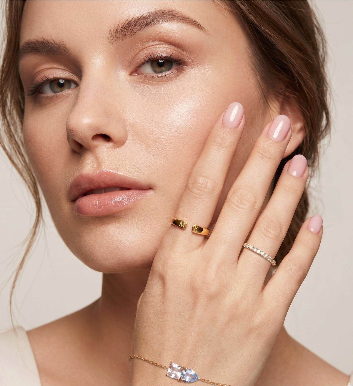 Mavie Initialen Ring