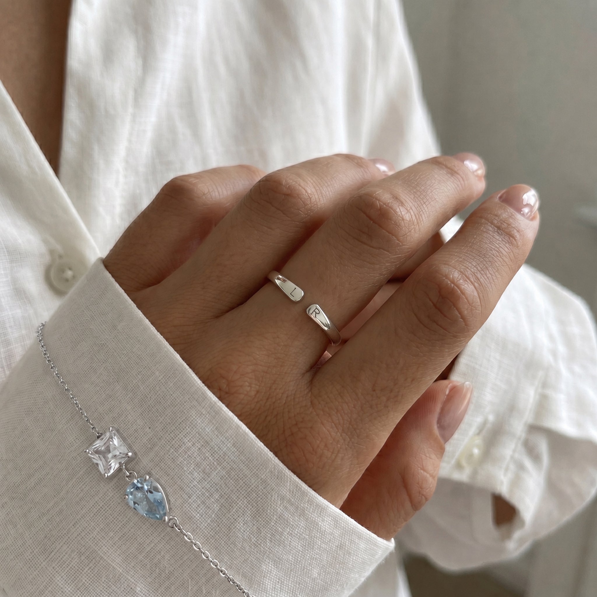 Mavie Initialen Ring