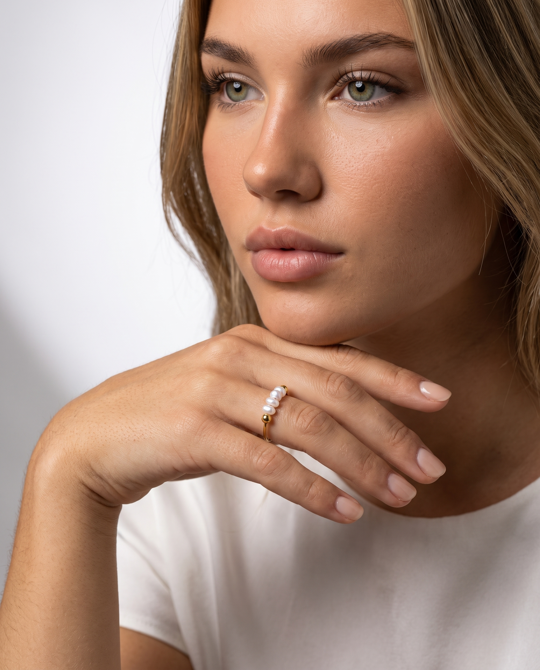 Daisy Mini-Perlen Ring